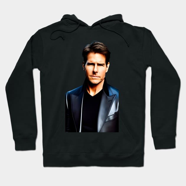 Tom Cruise Hoodie by Dancing Art